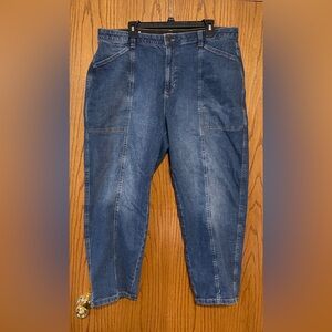Liz Claiborne Barrel Leg Denim Pants Jeans size 18